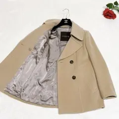 未使用✨　マッキントッシュ　ロンドン　ピーコート　キャメル　ウール　カシミヤ