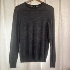 UNIQLO ダークグレー クルーネックセーター M メンズ