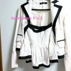 Dazzy Store ストライプ クロップドジャケットスカートのサムネイル