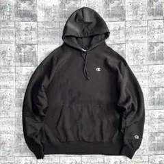 美品 Champion リバースウィーブ パーカー ブラック 希少 2XL