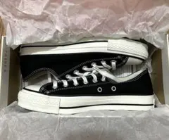 未使用箱付き　コンバース　オールスター　ロー　ブラック　メイドインジャパン