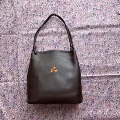 再お値下げ　キタムラ　レザー　ダークブラウン ショルダーバッグ