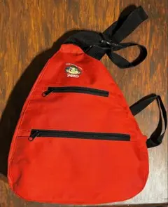 【ジャンク品】不二家ペコちゃんワンショルダーバッグ（ベルト差し込み破損有り）