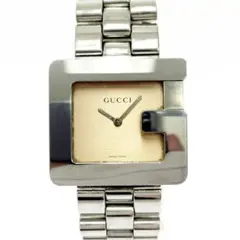 ☆希少モデル！GUCCI 2600Lアイボリーグリーンレディース腕時計動作