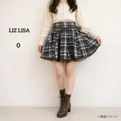 LIZ LISA チェック柄フレアスカート 茶青 0のサムネイル