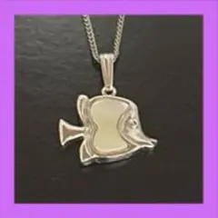 魚モチーフ シルバーネックレス シルバー 魚型ペンダント ネックレス