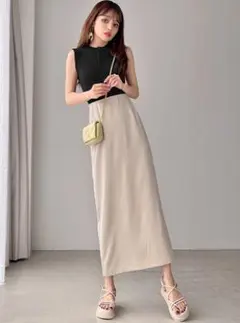 バックスリットタイトスカート[gm725] ブラック