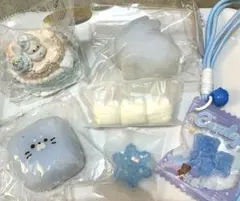 M*.様 スクイーズ 6個セット まとめ売り 水色・白系 捏捏