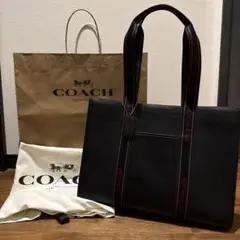 coach コーチ smith スミス ラージ トート レザー