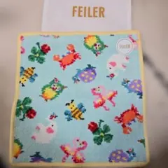 ​【新品】フェイラーハイジフレンズフォレストハンカチ ペールブルー ラッピング付