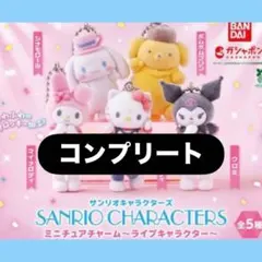 サンリオキャラクターズ ミニチュアチャーム ライブキャラクター 全5種　ガチャ
