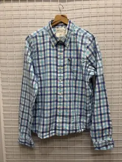 Abercrombie&Fitch長袖シャツ　チェック　XXL 2509-075