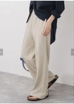 ストライプパンツ ワイドパンツ