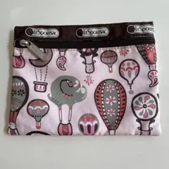 LeSportsac ポーチ ピンク系 エレファント×気球柄