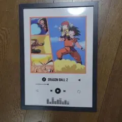 A3サイズ】 ドラゴンボール 孫悟空 恐竜 額入り イラスト ポスター