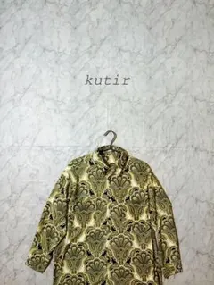 kutir クティール　ペイズリー柄シャツ