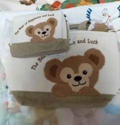 タグ付き ダッフィー ショルダーバック 2way ポーチ セット ディズニーシー