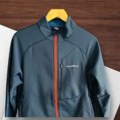 montbell フルジップジャケット ネイビーＬサイズ保温非喫煙者