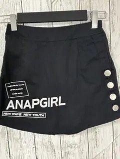 ANAPGIRL スカート風ショートパンツ ブラック Sサイズ