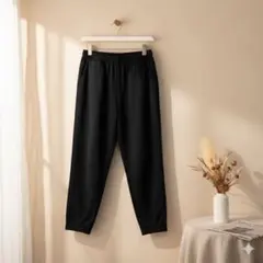 UNIQLO ユニクロ ジョガーパンツ L ブラック ウエストゴム　カジュアル