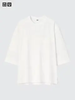 ユニクロU　クルーネックTシャツ（7分袖）　XL　ホワイト　新品未使用