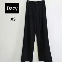 SHEIN Dazy　黒 ワイドパンツ　2タック スラックス