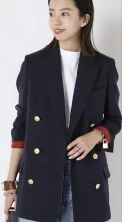 美品　マディソンブルー　定番ブレザー紺　02のサムネイル