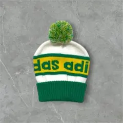 90s adidas アディダス ボンボンニット帽 古着 希少 Y2K 美品