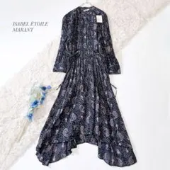 極美品✨ イザベル マラン エトワール　ロングワンピ―ス　マキシ　ペイズリー　S ISABEL MARANT ETOILE/イザベル マラン エトワール レースロングドレス