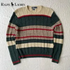 POLO by Ralph Lauren マルチボーダー セーター XL