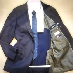 超希少XL！オリヒカ　ORIHICA スーツ ネイビー セットアップ ウール