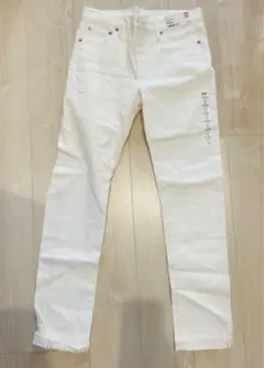 新品！UNIQLO ストレッチセルビッジスリムフィットジーンズ　オフホワイト