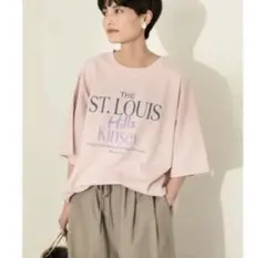 アメリカンホリック　ST.LOUIS Tシャツ　ピンク　フリーサイズ　ゆったりのサムネイル