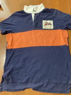 Polo by Ralph Lauren ネイビー/オレンジ ポロシャツ XL