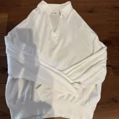 LOCALINA スキッパーニット ホワイト