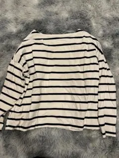 GU ストライプ柄 長袖Tシャツ