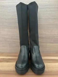 ソックスロングチャンキーブーツ