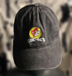企業もの【BUC-EE'S　バッキーズ】大人気キャラの黒色ウォッシュドキャップ