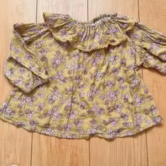 アカチャンホンポ　ガーゼ花柄カットソー95センチ