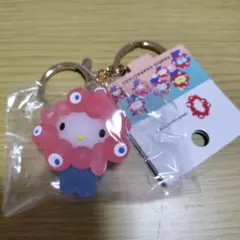 大阪関西万博 ミャクミャク サンリオ なりきりキーホルダー クリアカラー キティ