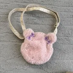 クマ型ショルダーバッグ ピンク