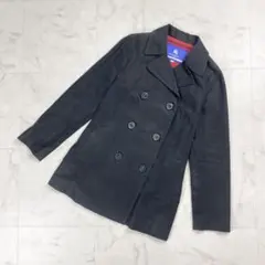 バーバリーブルーレーベル コットンツイルPコート 黒 サイズ38*KD258