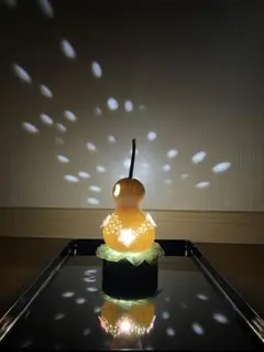 ひょうたんランプ 夜桜｜暗闇で完成する灯り 小さなプラネタリウム 手作り