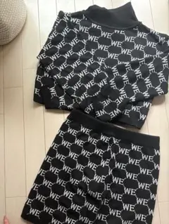 海外購入！インポート　ロゴ ニットスカートセットアップ