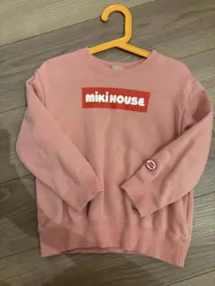 MIKI HOUSE ピンク ロゴ トレーナー 110