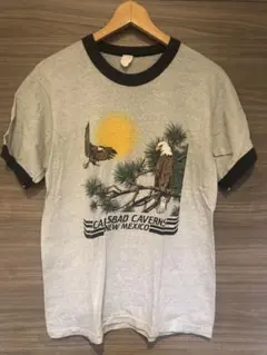 ヴィンテージ リンガー Tシャツ イーグル 杢グレー 菅田将暉 浜田 キムタク