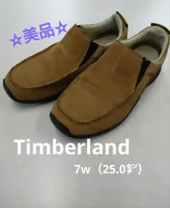 ✫美品✫メンズティンバーランドスマートウールスリッポンベージュ25.0㌢（7w）