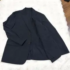 UNIQLO ユニクロ 感動ジャケット　ネイビー　洗濯可　XLサイズ