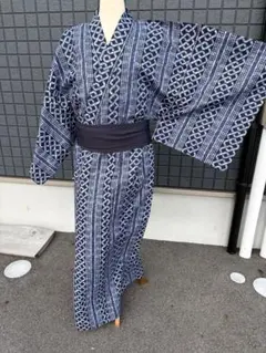 浴衣　有松絞り　菖蒲　裄長　裄68.5　身丈157.5　綿 浴衣 有松絞り 菖蒲 裄長 裄68.5 身丈157.5 綿 - メルカリ