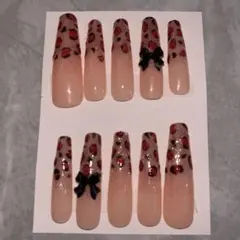 ネイルチップ ヒョウ柄